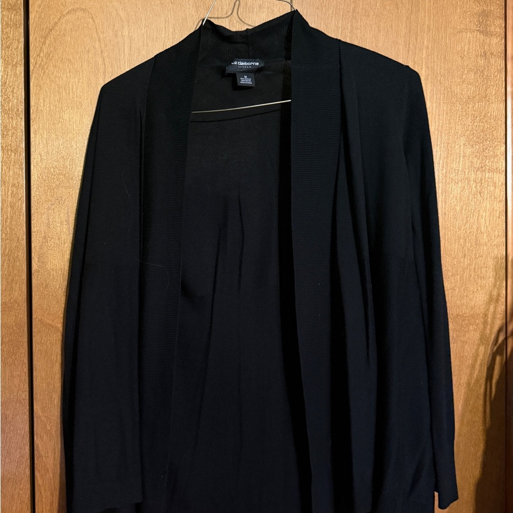 Liz Claiborne Black Knit Cardigan